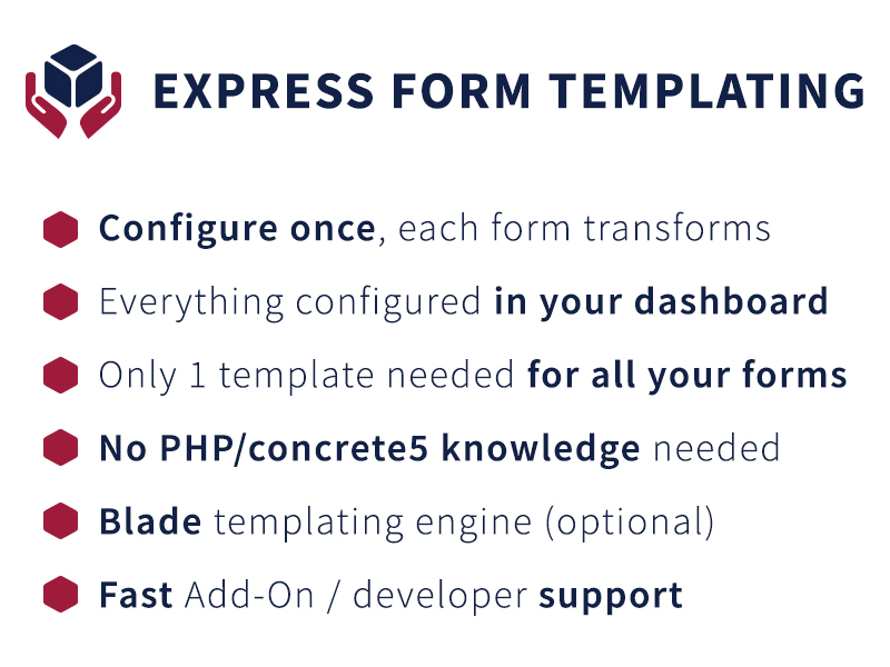 Express Form Templating Concrete CMS